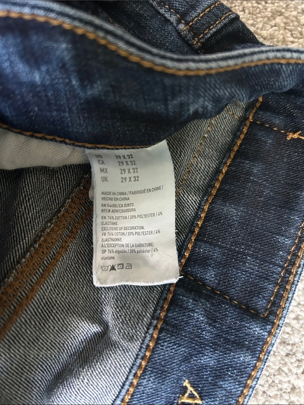 American Eagle Distressed Dark Wash Jeans